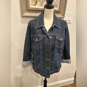 Women’s Chico’s Denim Jacket - Chico’s Size 2 - Good Condition!